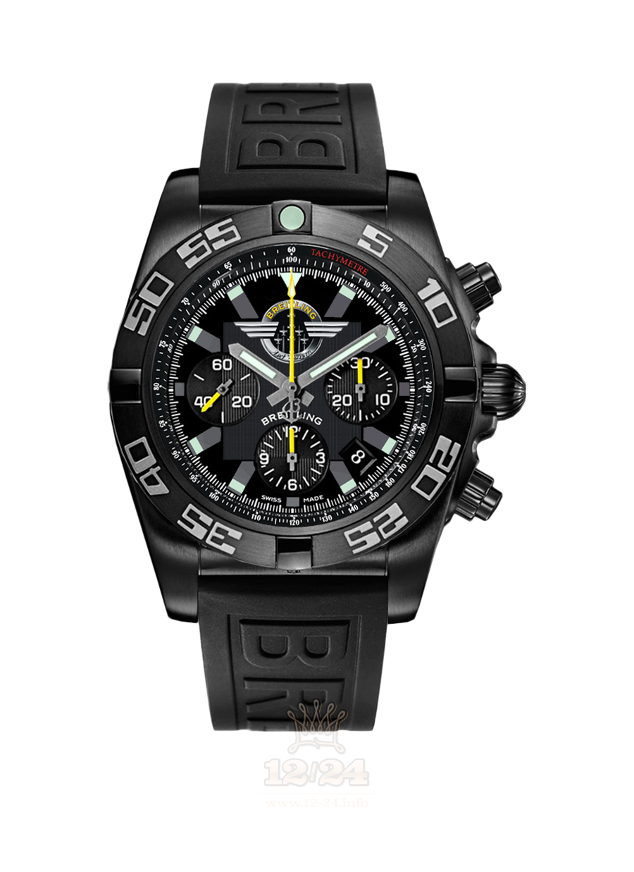 Breitling Chronomat Watch MB01109L|BD48|153S|M20DSA.2 44 mm Stainless steel Case Black Dial