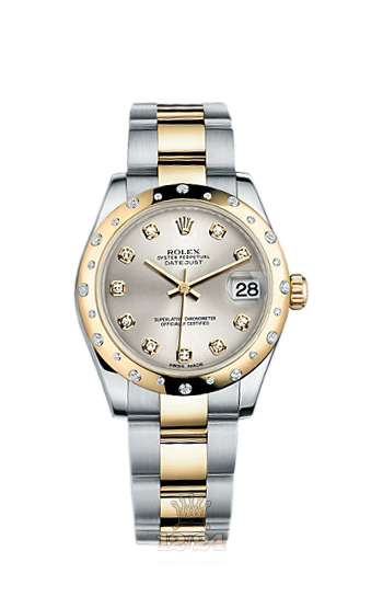 Rolex Lady-Datejust Watch 178343-0042 31 mm Steel / Yellow gold Case Silver Dial
