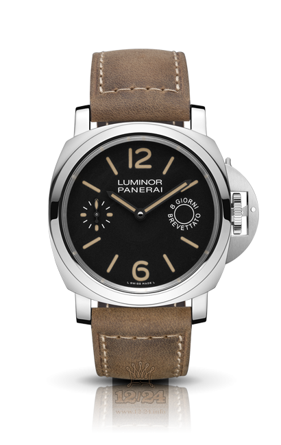Panerai Luminor Watch PAM00590 44 mm Stainless steel Case Black Dial