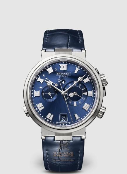 Breguet Marine Watch 5547TI/Y1/9ZU 40 mm Titanium Case Dark blue Dial