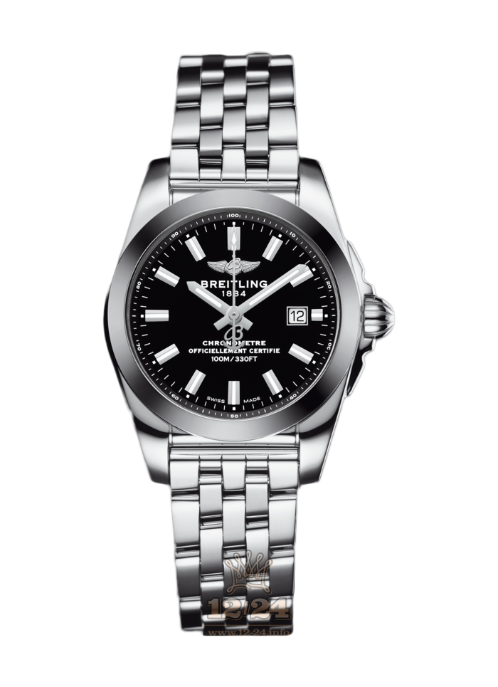 Breitling Galactic Watch W7234812|BE49|791A 29 mm Stainless steel Case Black Dial