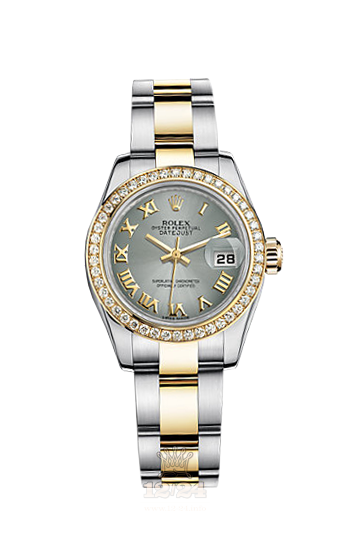 Rolex Lady-Datejust Watch 179383-0036 26 mm Steel / Yellow gold Case Gray Dial