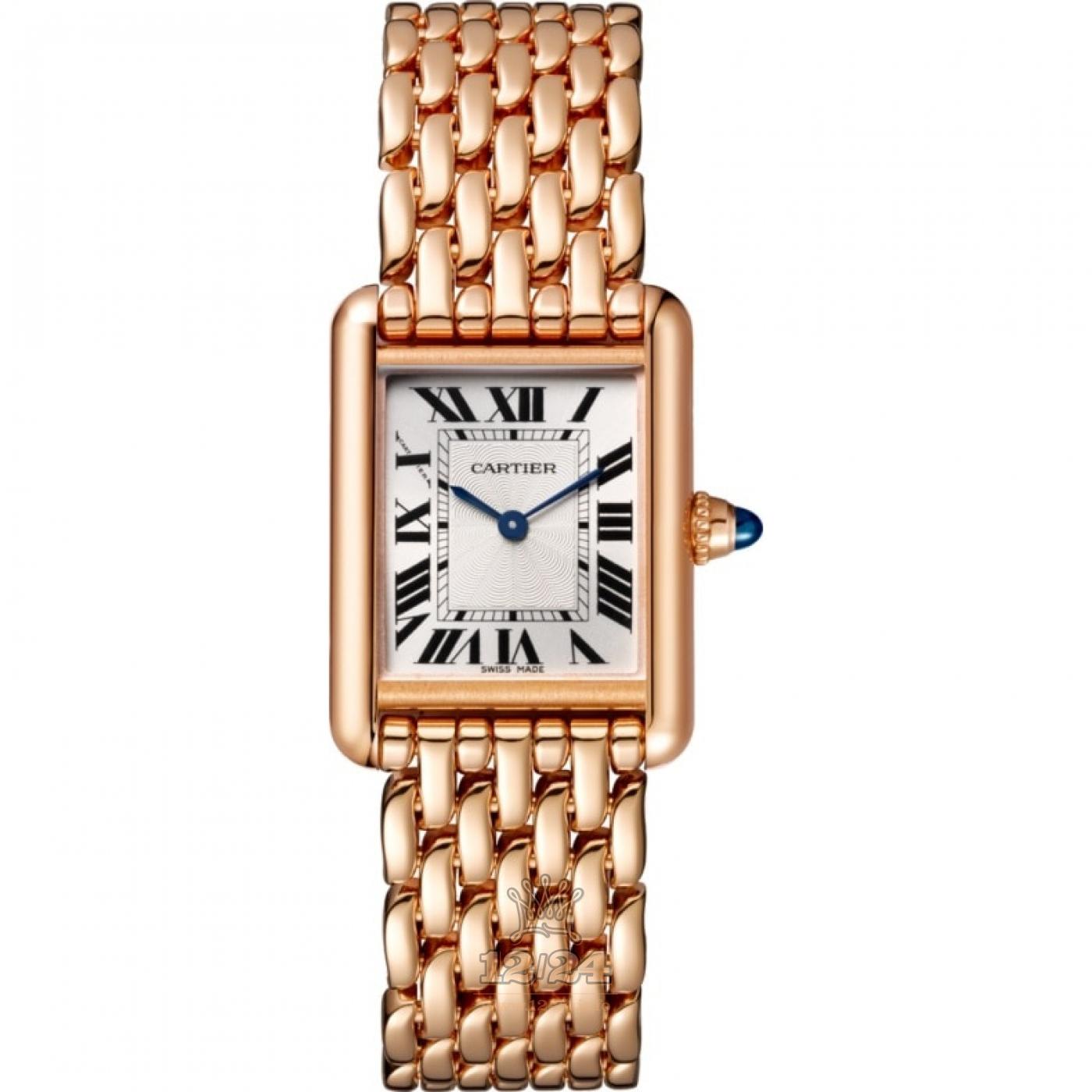 Cartier Tank Watch WGTA0023 30 mm Pink gold Case Silver Dial