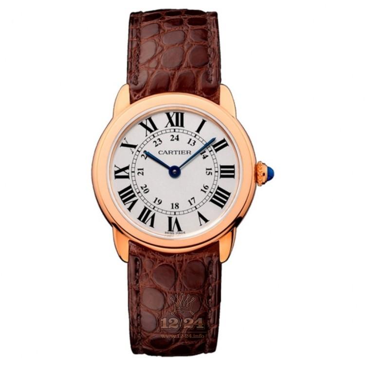 Cartier Ronde de Cartier Watch W6701007 30 mm Pink gold Case White Dial