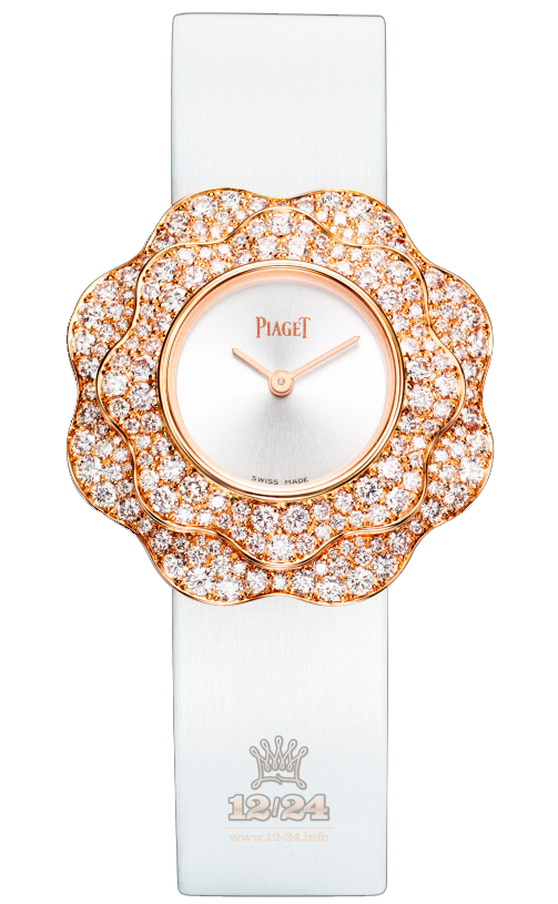 Piaget Limelight Watch G0A37154 33 mm Pink gold Case Silver Dial