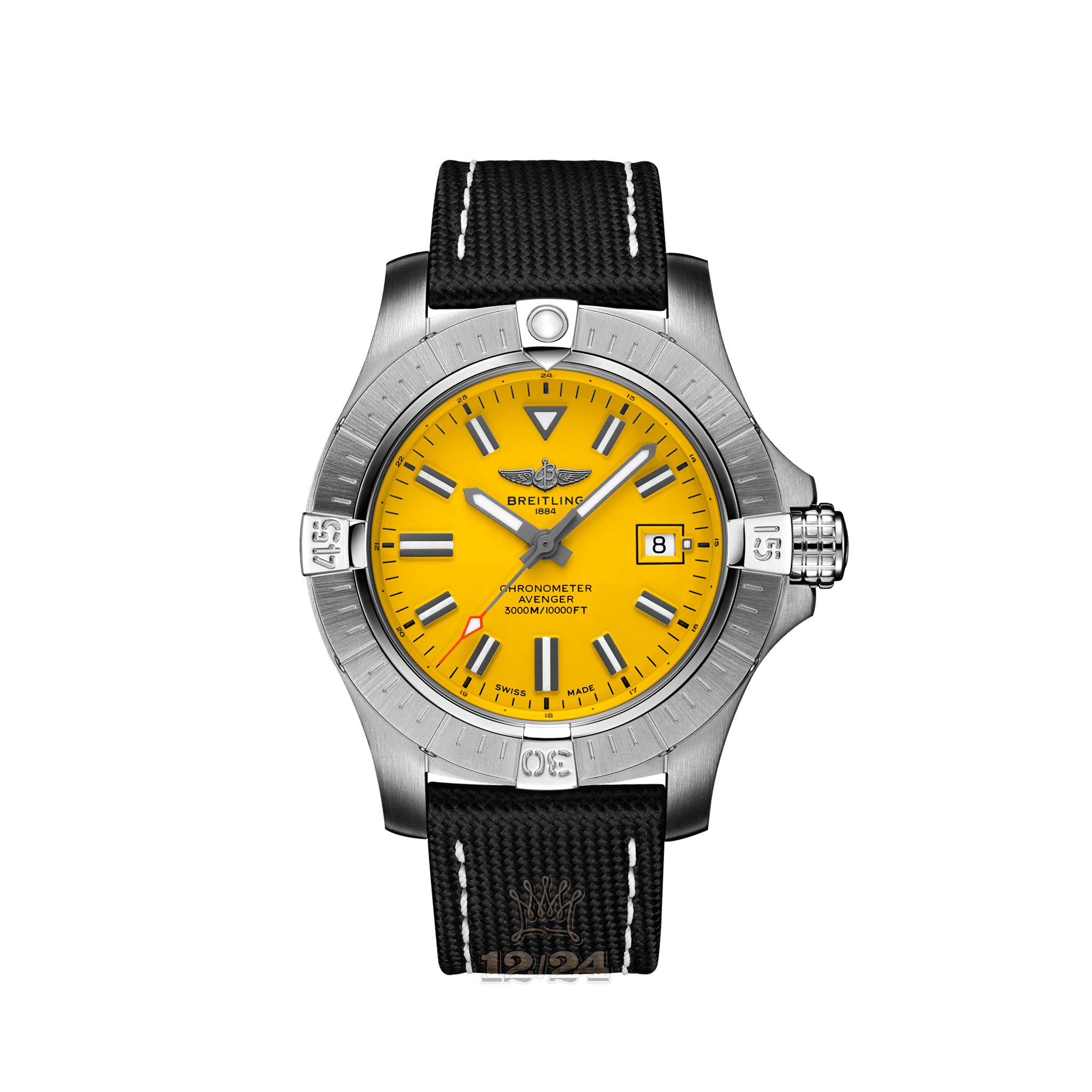 Breitling Avenger Watch A17319101I1X1 45 mm Stainless steel Case Yellow Dial