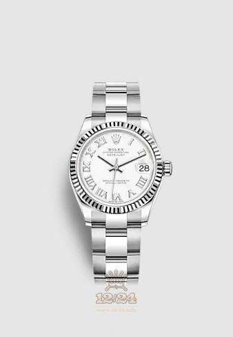 Rolex Datejust Watch 278274-0009 31 mm Stainless steel White gold Case White Dial