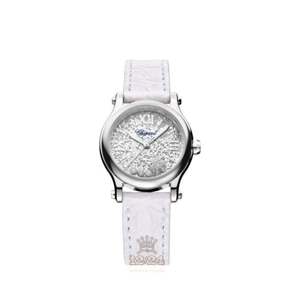 Chopard Happy Sport Watch 278573-3022 30 mm Stainless steel Case Silver Dial