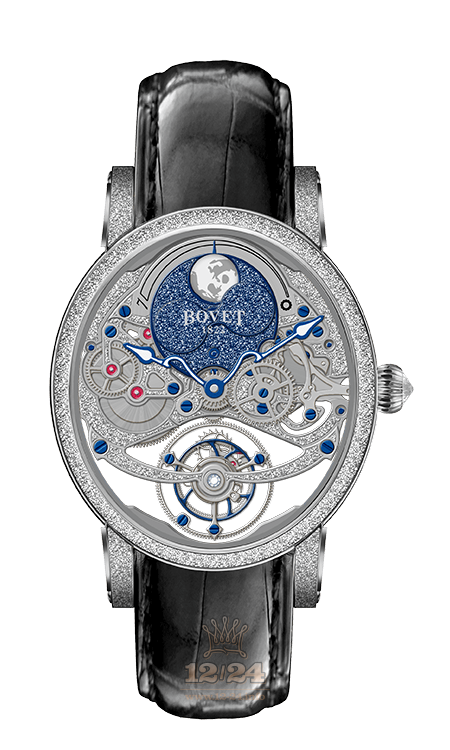 Bovet Dimier Watch R90002-C1234 41 mm White gold Case Silver Dark blue Dial