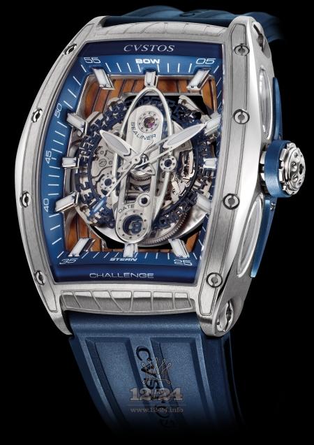 Cvstos Challenge Watch CCNSL-ST-53mm 54 mm Stainless steel Case Silver Dark blue Dial
