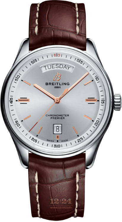 Breitling Premier Watch A45340211G1P2 40 mm Stainless steel Case Silver Dial