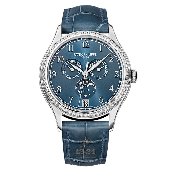 Patek Philippe Complications Watch 4947G-001 38 mm White gold Case Dark blue Dial