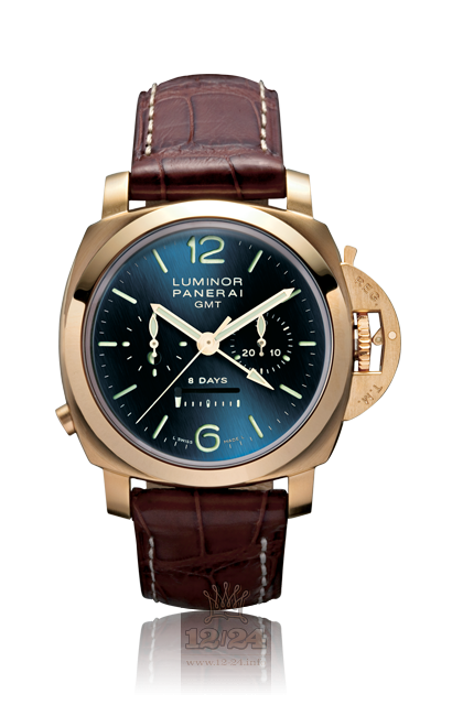Panerai 2007 Watch PAM00277 44 mm Pink gold Case Dark blue Dial