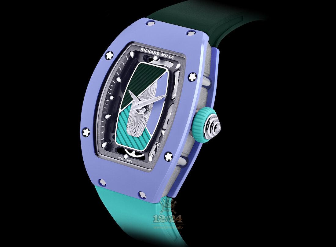 Richard Mille Women's Collection Watch RM 07-01 pastel blue 46 mm Ceramics Case
