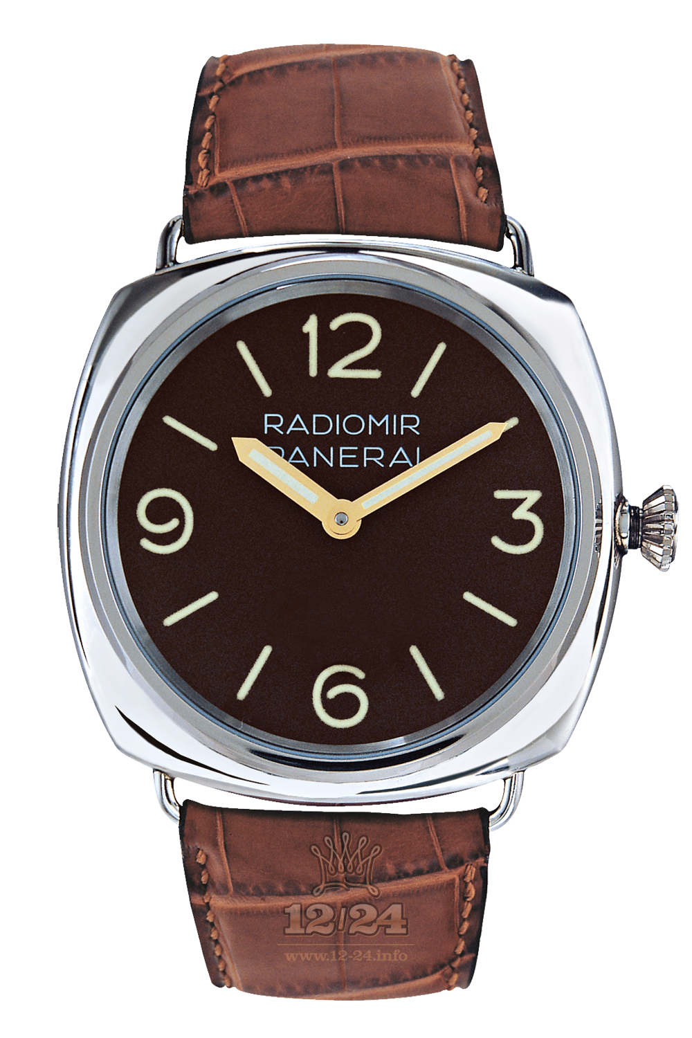 Panerai Radiomir Watch PAM00021 47 mm Platinum Case Brown (chocolate) Dial