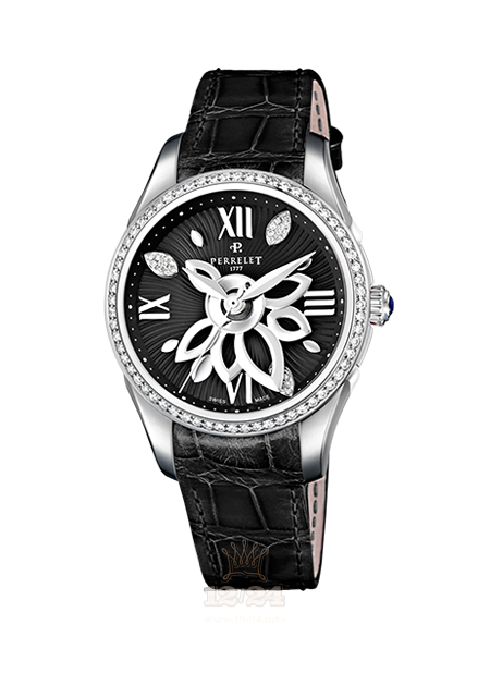 Perrelet Diamond Watch A2066/2 36 mm Stainless steel Case Black Dial