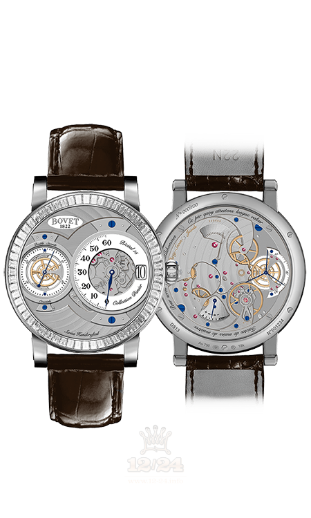 Bovet Dimier Watch R150004-SB1 42 mm White gold Case White Dial