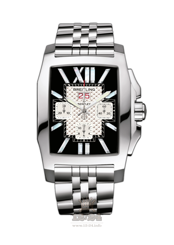 Breitling Breitling for Bentley Watch A4436512/B873/995A 55 mm Stainless steel Case White Black Dial