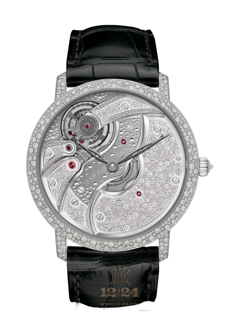 Blancpain Villeret Watch 6616-9400-55B 43 mm White gold Case