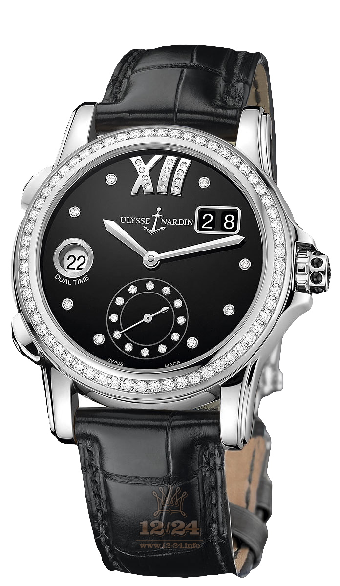 Ulysse Nardin Classic Watch 3343-222B/30-02 38 mm Stainless steel Case Black Dial