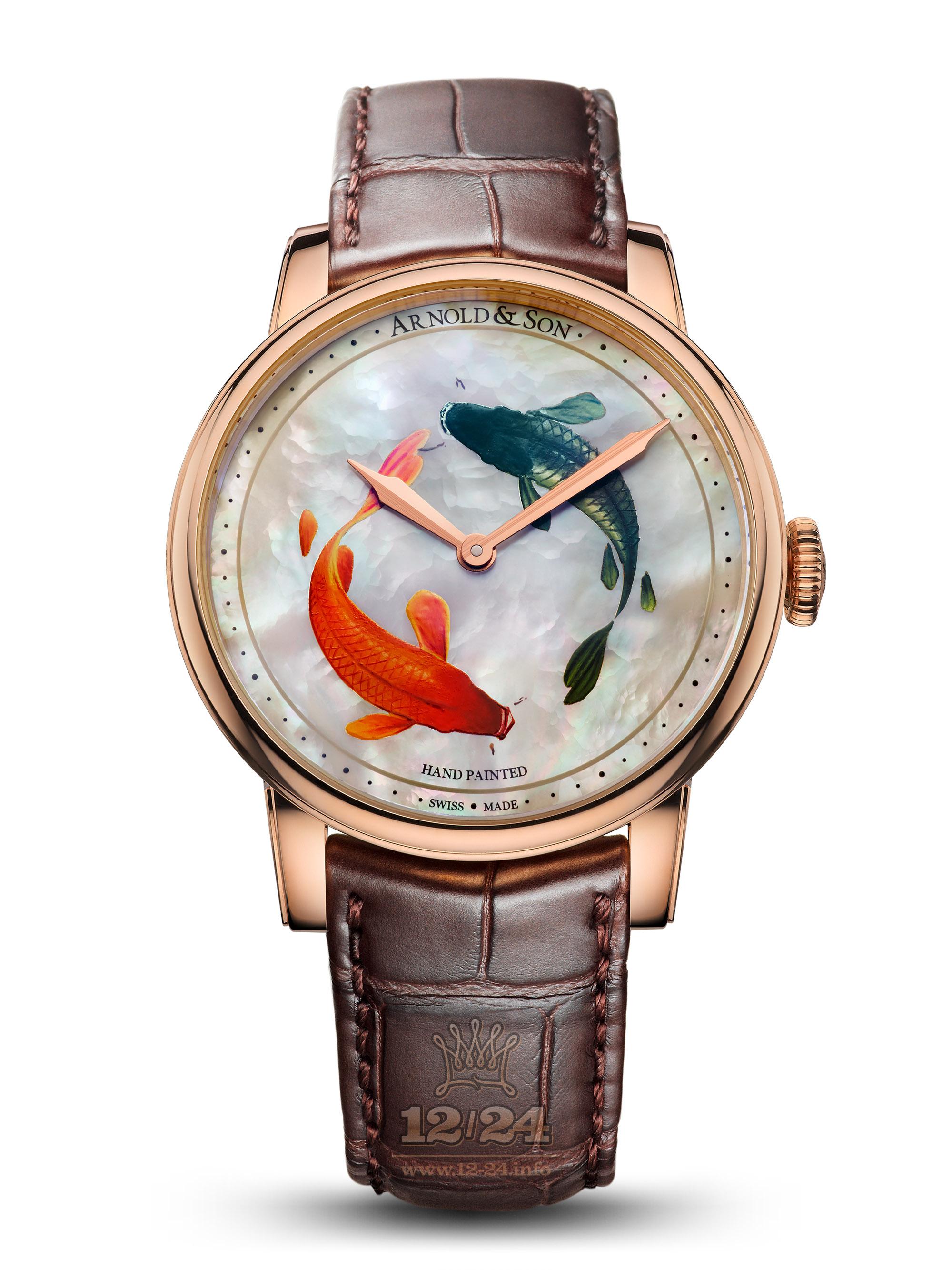 Arnold Son Royal Collection Watch 1LCAP.M01A.C110A Pink gold Case Painted Dial