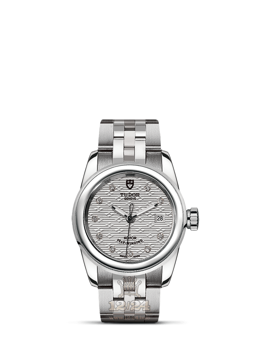 Tudor Glamour Watch M51000-0004 26 mm Stainless steel Case Silver Dial