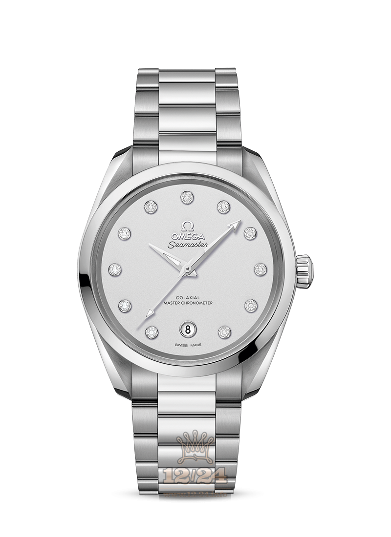 Omega Aqua Terra 150 M Watch 220.10.38.20.52.001 38 mm Stainless steel Case Silver Dial