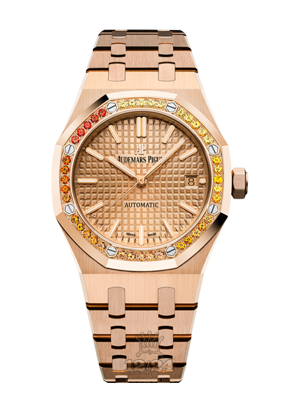 Audemars Piguet Royal Oak Watch 15451OR.YY.1256OR.01 37 mm Pink gold Case Golden Dial