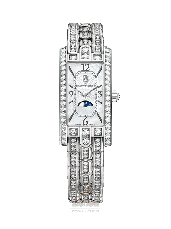 Harry Winston The Avenue Collection Watch AVCQMP16WW003 32 mm White gold Case White Dial