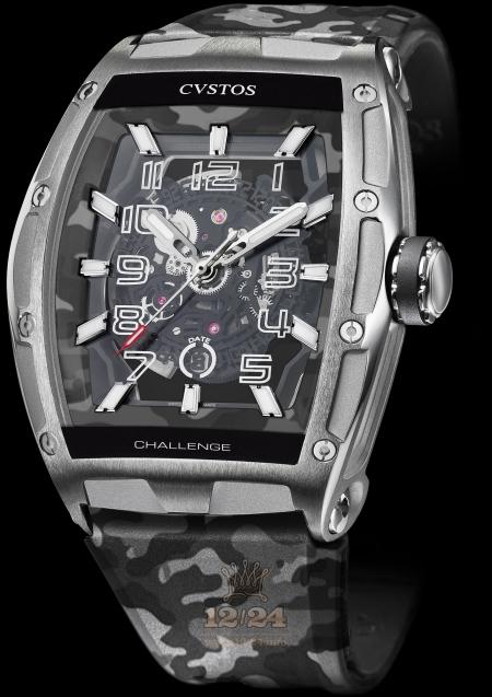 Cvstos Challenge Watch Jet-Liner II GT Commando Steel Stainless steel Titanium Case Black Dial