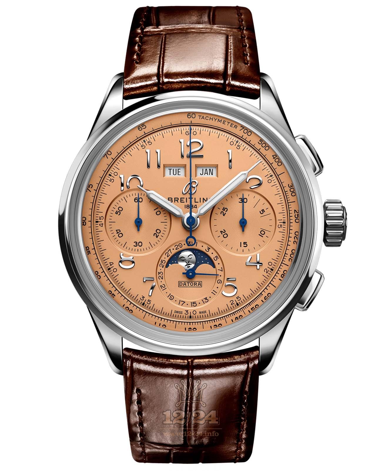 Breitling Premier Watch AB2510201K1P1 42 mm Stainless steel Case Beige Dial