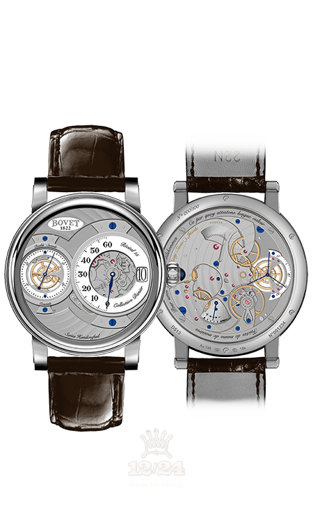 Bovet Dimier Watch R150004 42 mm White gold Case White Dial