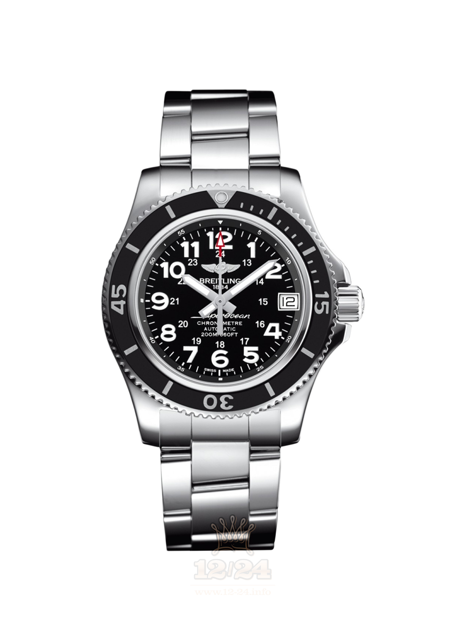 Breitling Superocean Watch A17392D7|BD68|162A 44 mm Stainless steel Case Black Dial