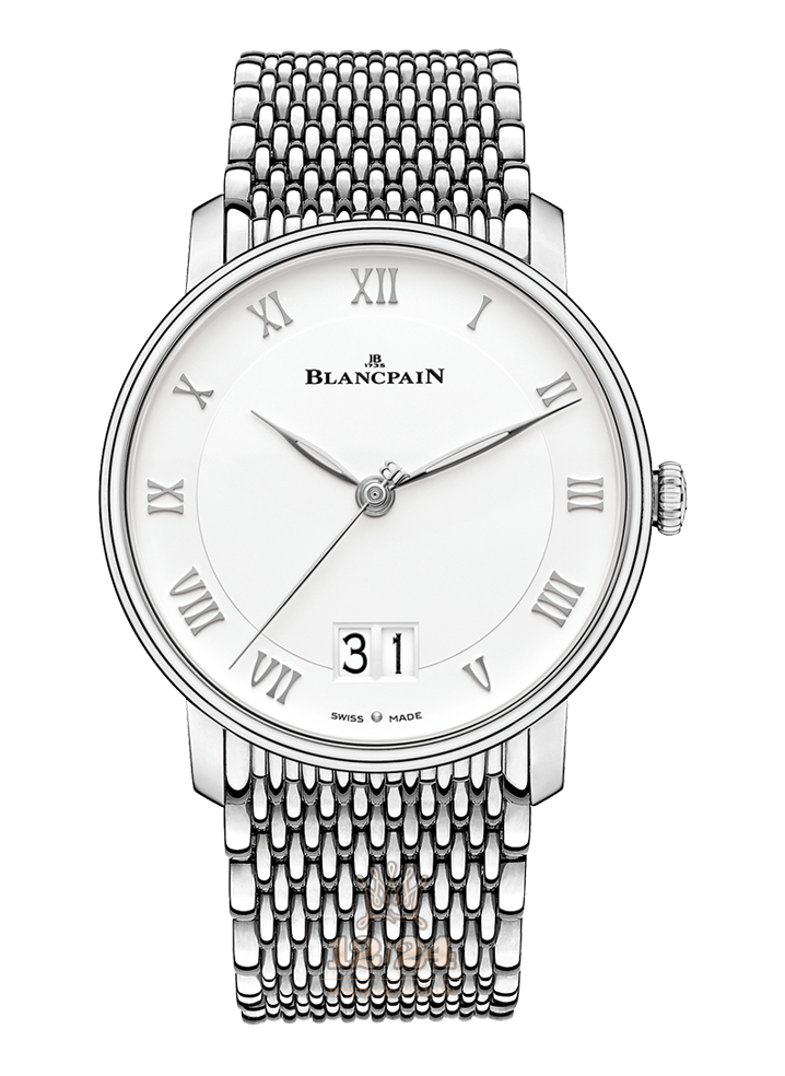 Blancpain Villeret Watch 6669-1127-MMB 40 mm Stainless steel Case White Dial