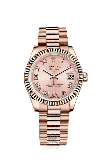 Rolex Datejust Watch 178275f-0029 31 mm Pink gold Case Pink Dial