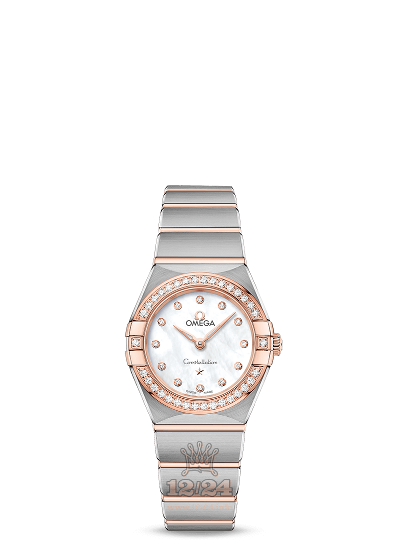 Omega Constellation Watch 131.25.25.60.55.001 25 mm Steel / Pink gold Case White Dial