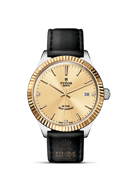 Tudor Style Watch M12513-0020 38 mm Steel / Yellow gold Case Golden Dial