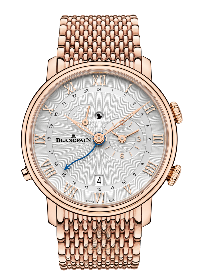 Blancpain Villeret Watch 6640-3642-MMB 40 mm Red gold Case White Dial