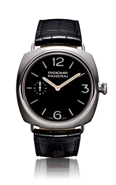 Panerai 2008 Watch PAM00309 47 mm Titanium Case Black Dial