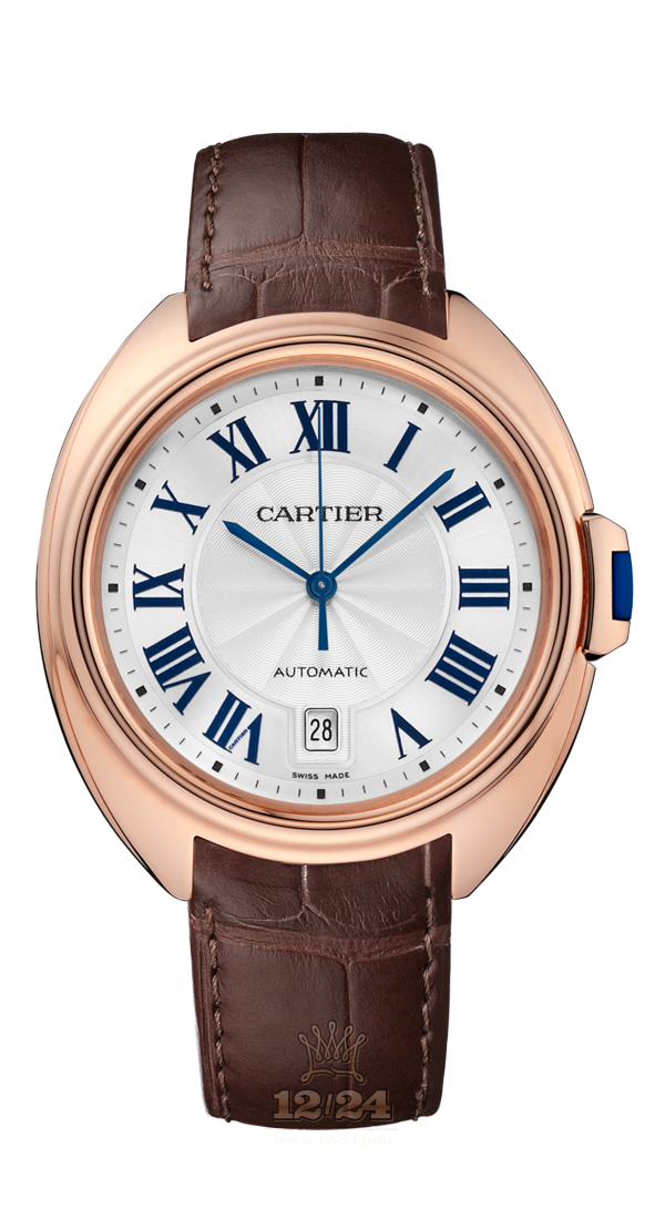 Cartier Cle de Cartier Watch WGCL0019 40 mm Pink gold Case White Silver Dial