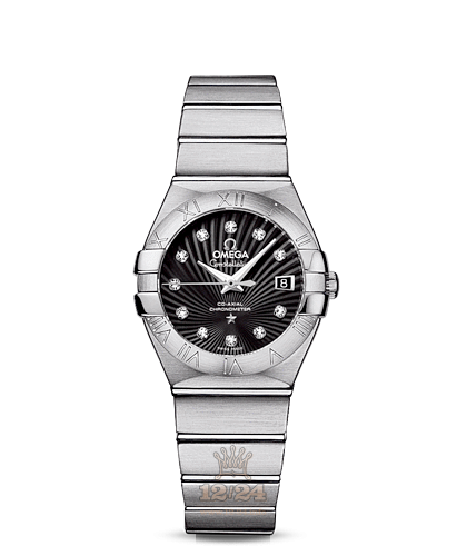 Omega Constellation Watch 123.10.27.20.51.001 27 mm Stainless steel Case Black Dial