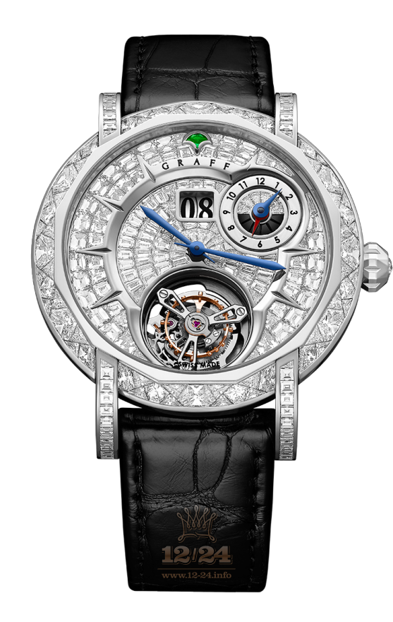 Graff MasterGraff Watch MGUGMT43PTDF 43 mm White gold Case Silver Dial