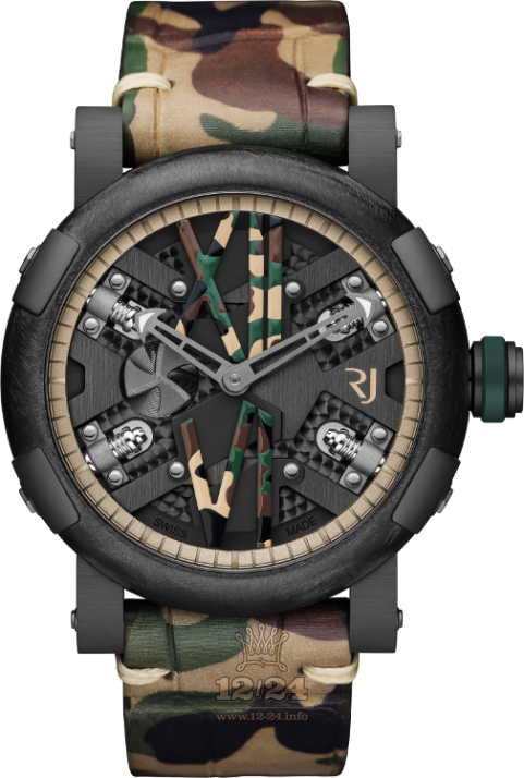 Romain Jerome Sea Watch RJ.T.AU.SP.007.02 46 mm Stainless steel PVD coating Case Black Dial