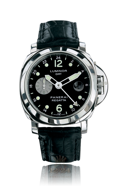 Panerai 2002 Watch PAM00156 44 mm Stainless steel Case Black Dial