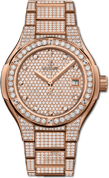 Hublot Classic Fusion Watch 585.OX.9000.OX.3604 33 mm Pink gold Case