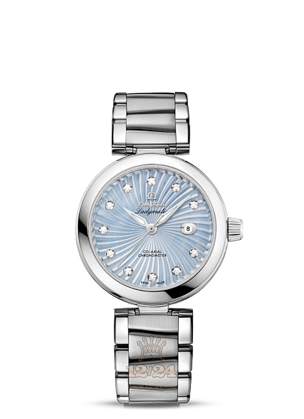 Omega Ladymatic Watch 425.30.34.20.57.002 34 mm Stainless steel Case Blue Dial