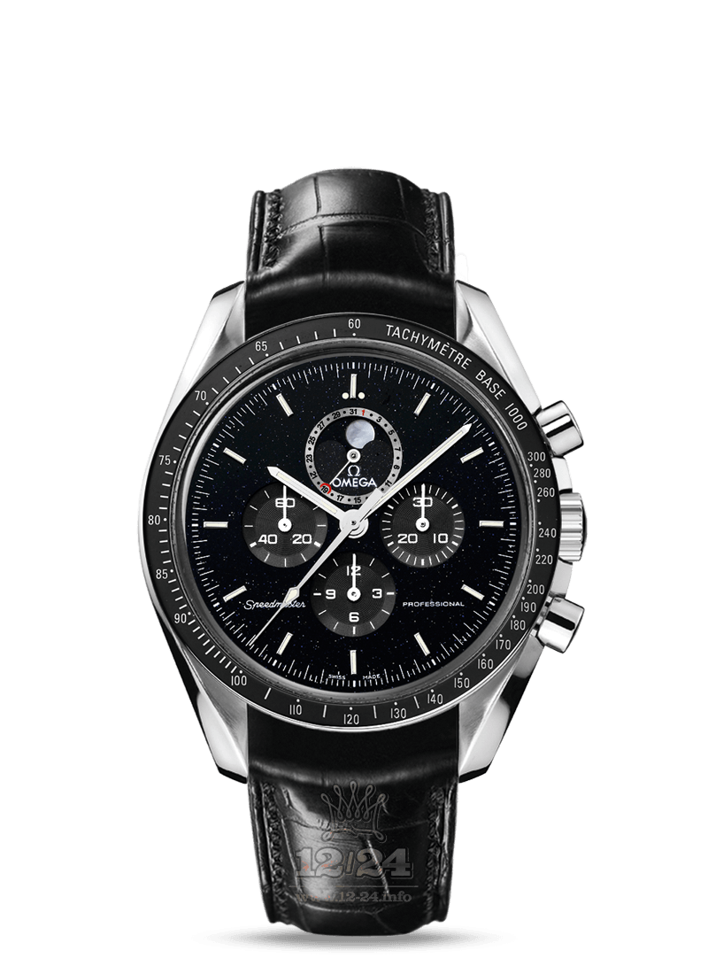 Omega Moonwatch Watch 311.33.44.32.01.001 44 mm Stainless steel Case Black Dial