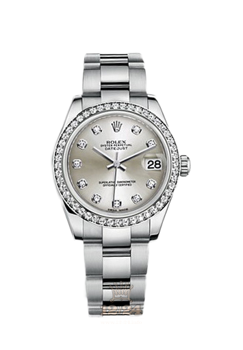 Rolex Datejust Watch 178384-0017 31 mm Steel / White gold Case Silver Dial