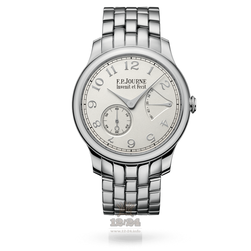 F.P.Journe Classique Watch chronometre souverain pl 40 mm Platinum Case White Dial