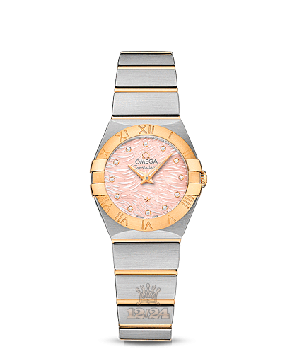 Omega Constellation Watch 123.20.24.60.57.004 24 mm Steel / Yellow gold Case Pink Dial